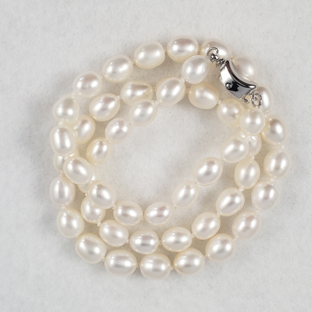 REAL - 9mm Pearl Necklace - Picture 7 of 8